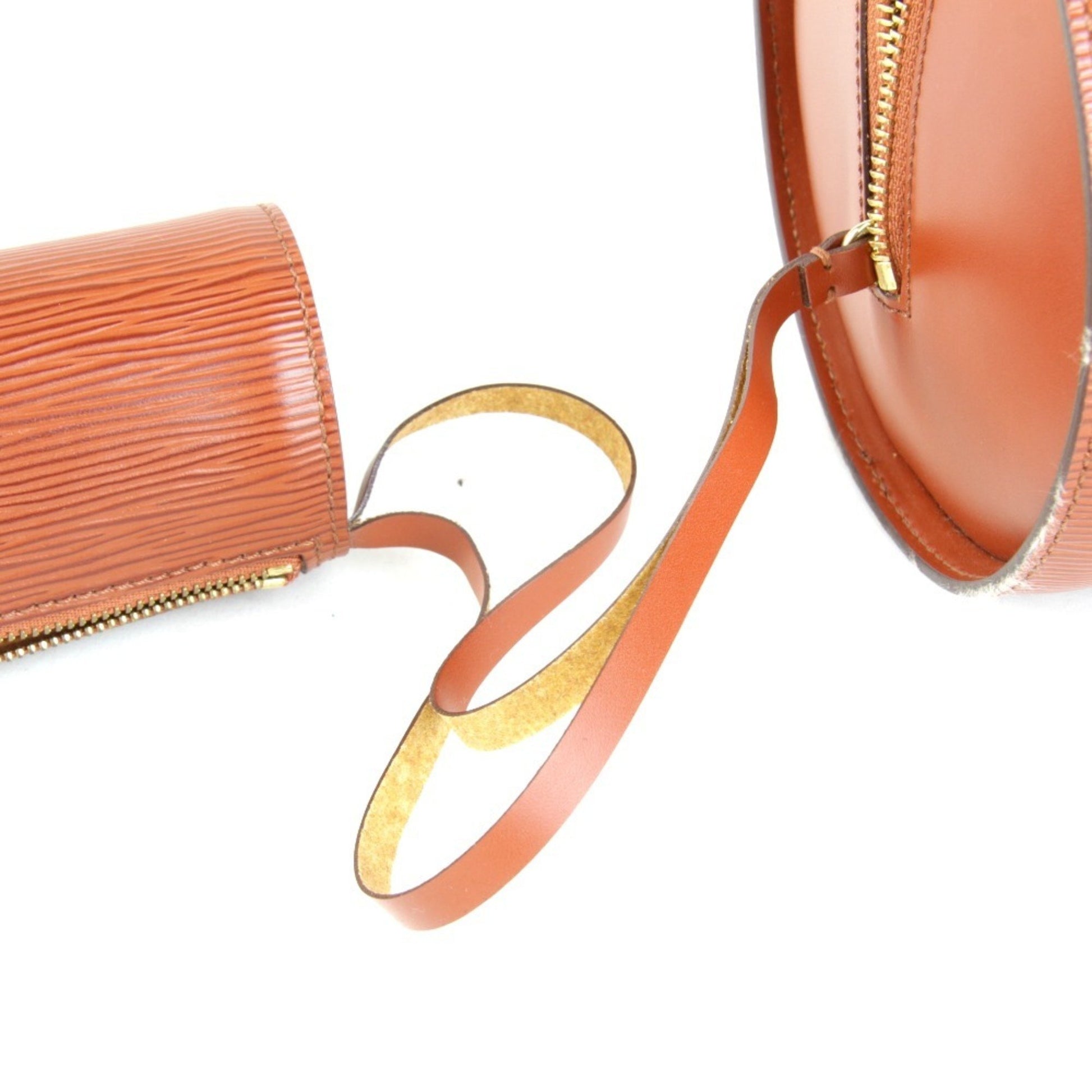 Louis Vuitton Soufflot, Brown, Leather, handbag