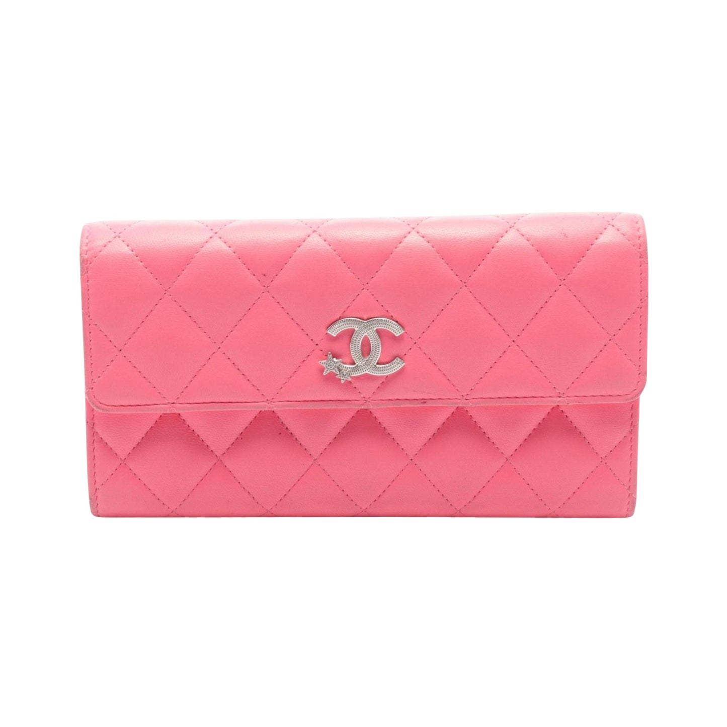 Chanel Timeless, Pink, Leather, wallet