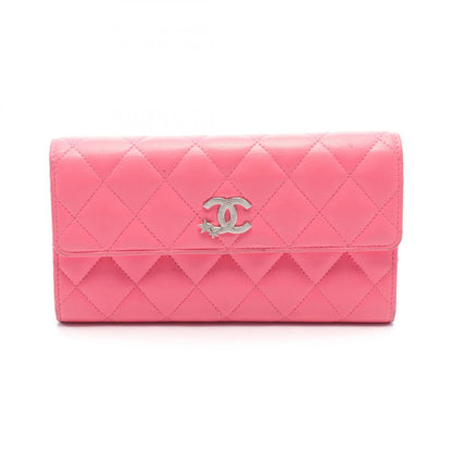Chanel Timeless, Pink, Leather, wallet