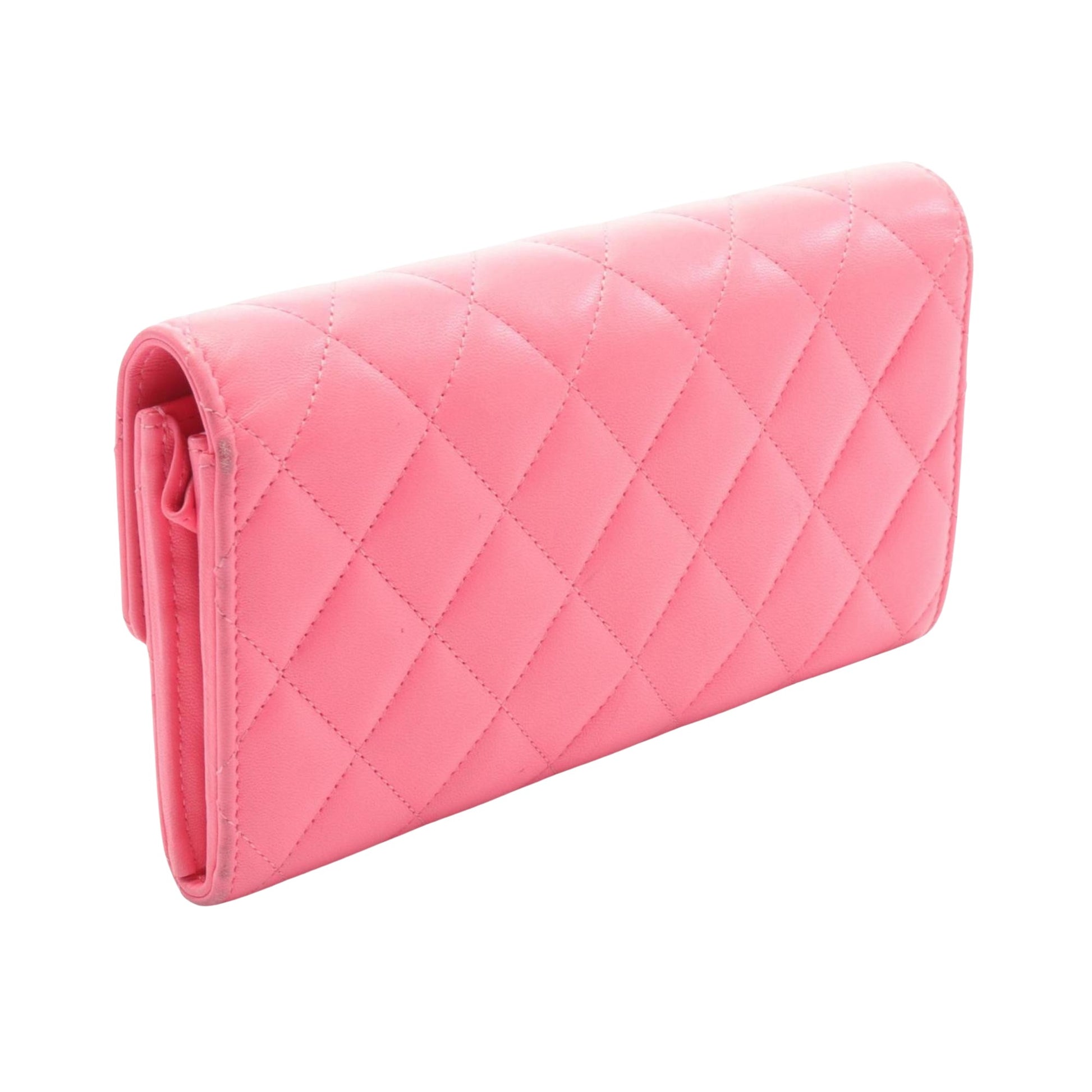 Chanel Timeless, Pink, Leather, wallet