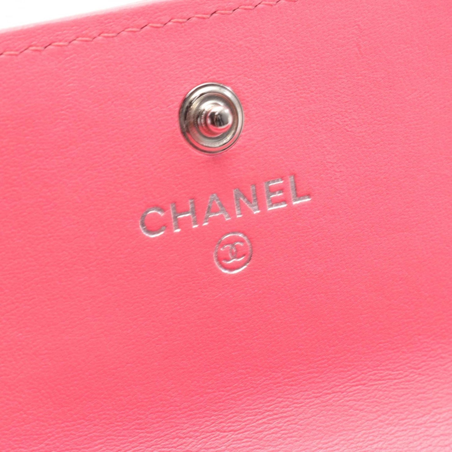 Chanel Timeless, Pink, Leather, wallet