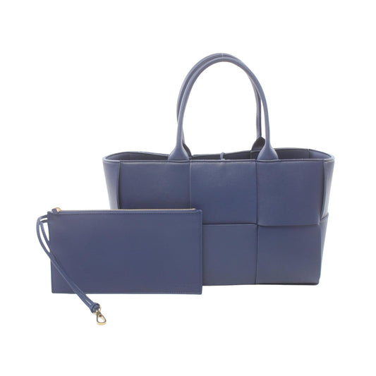 Bottega Veneta Arco, Blue, Leather, tote