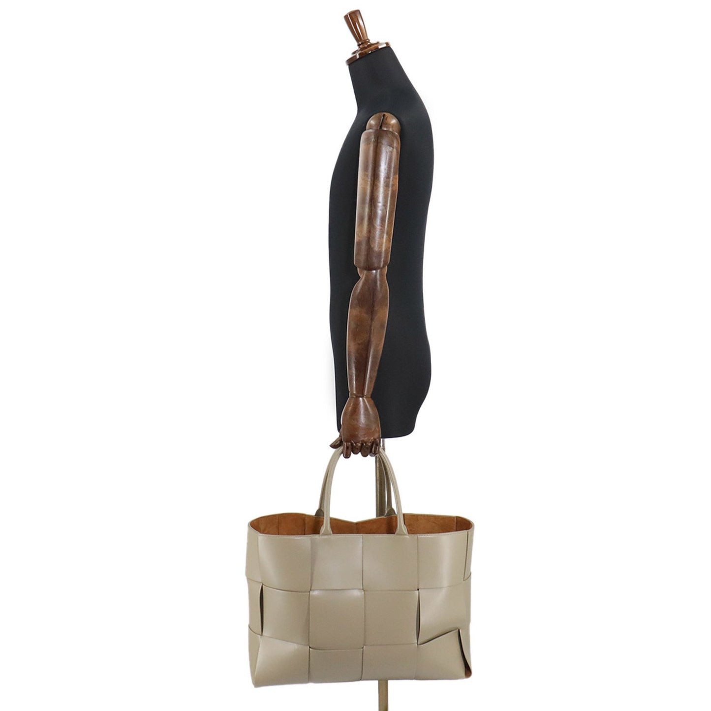 Bottega Veneta Arco, Beige, Leather, tote