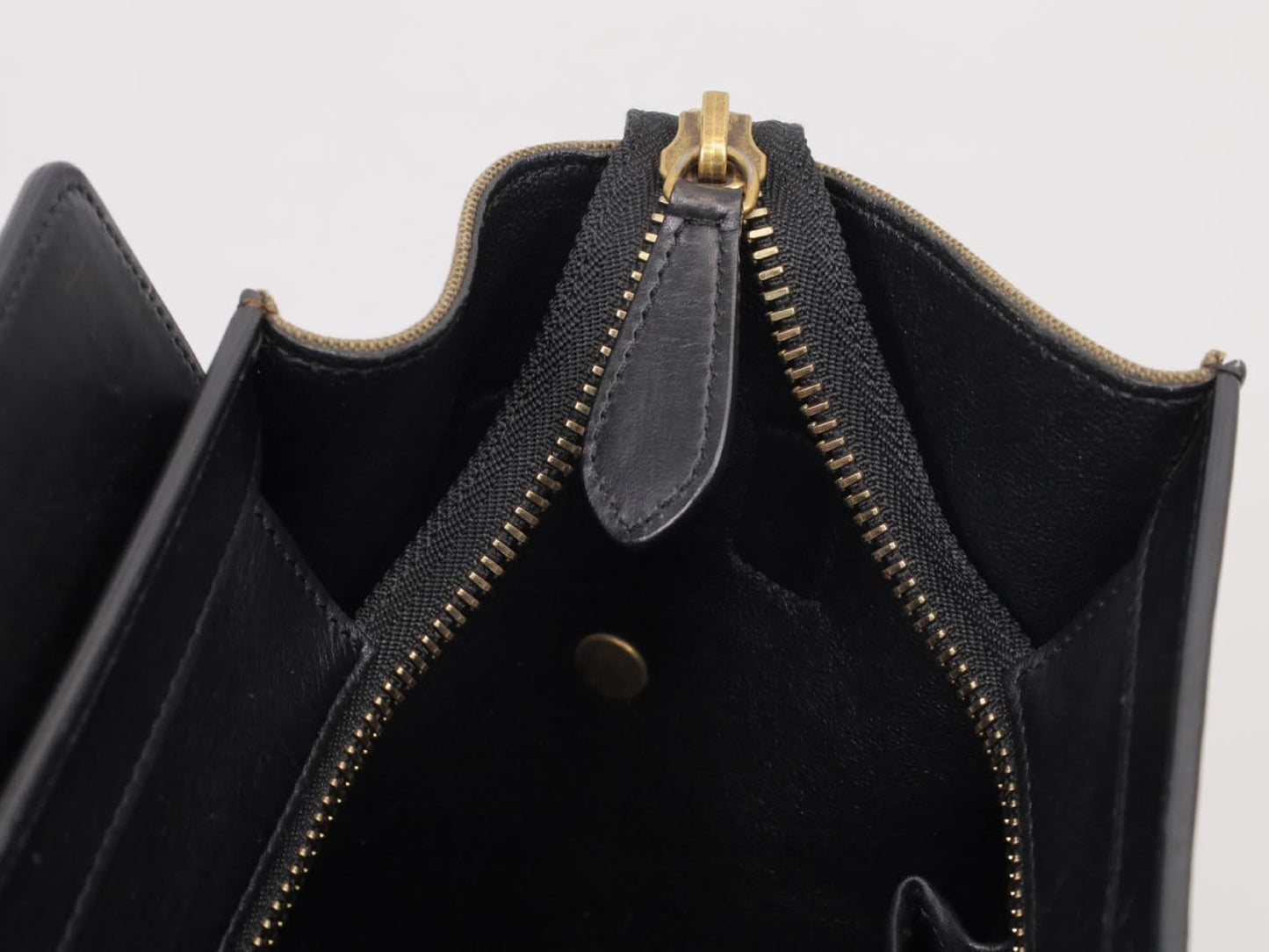 Céline, Black, Leather, shoulder