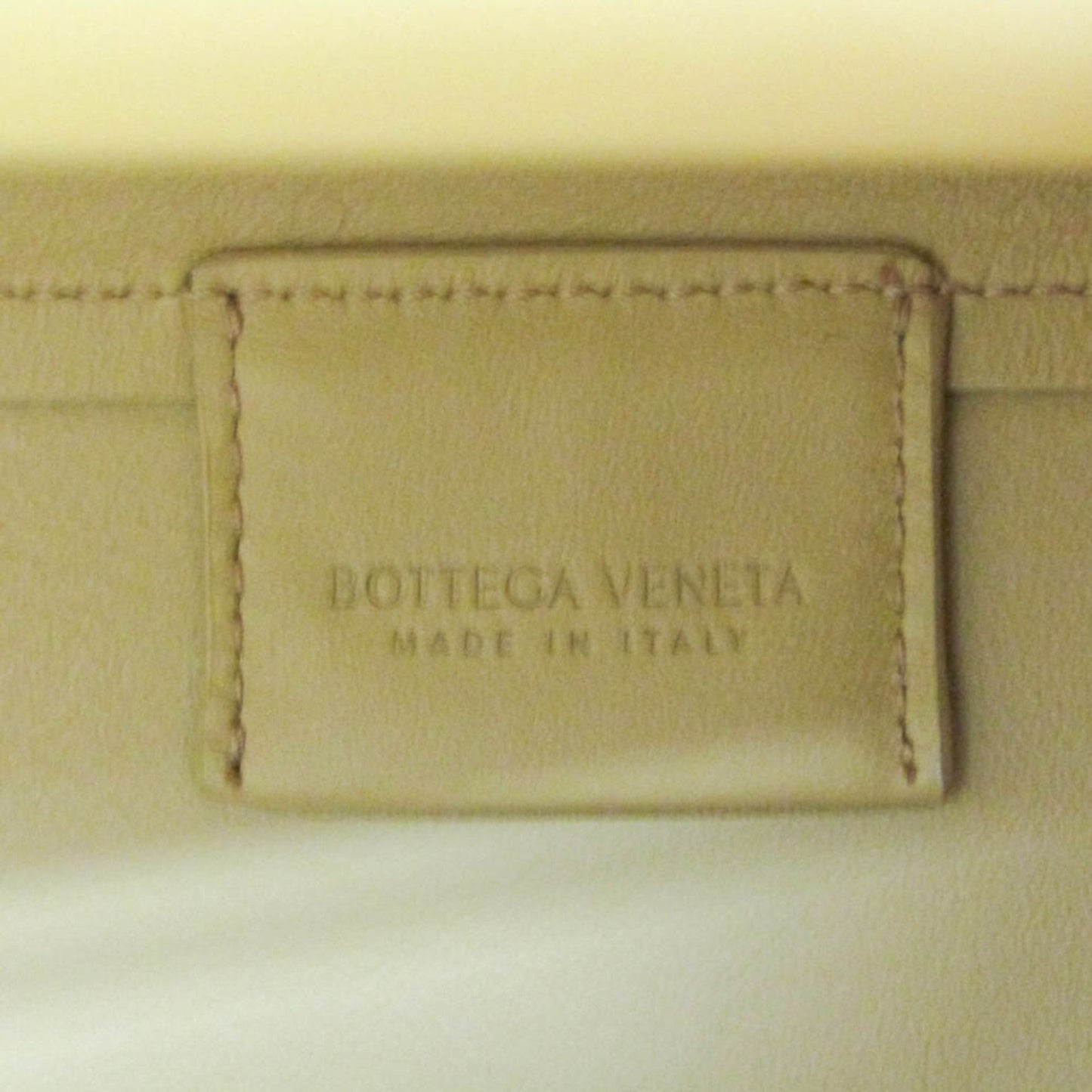 Bottega Veneta Point, Beige, Leather, handbag