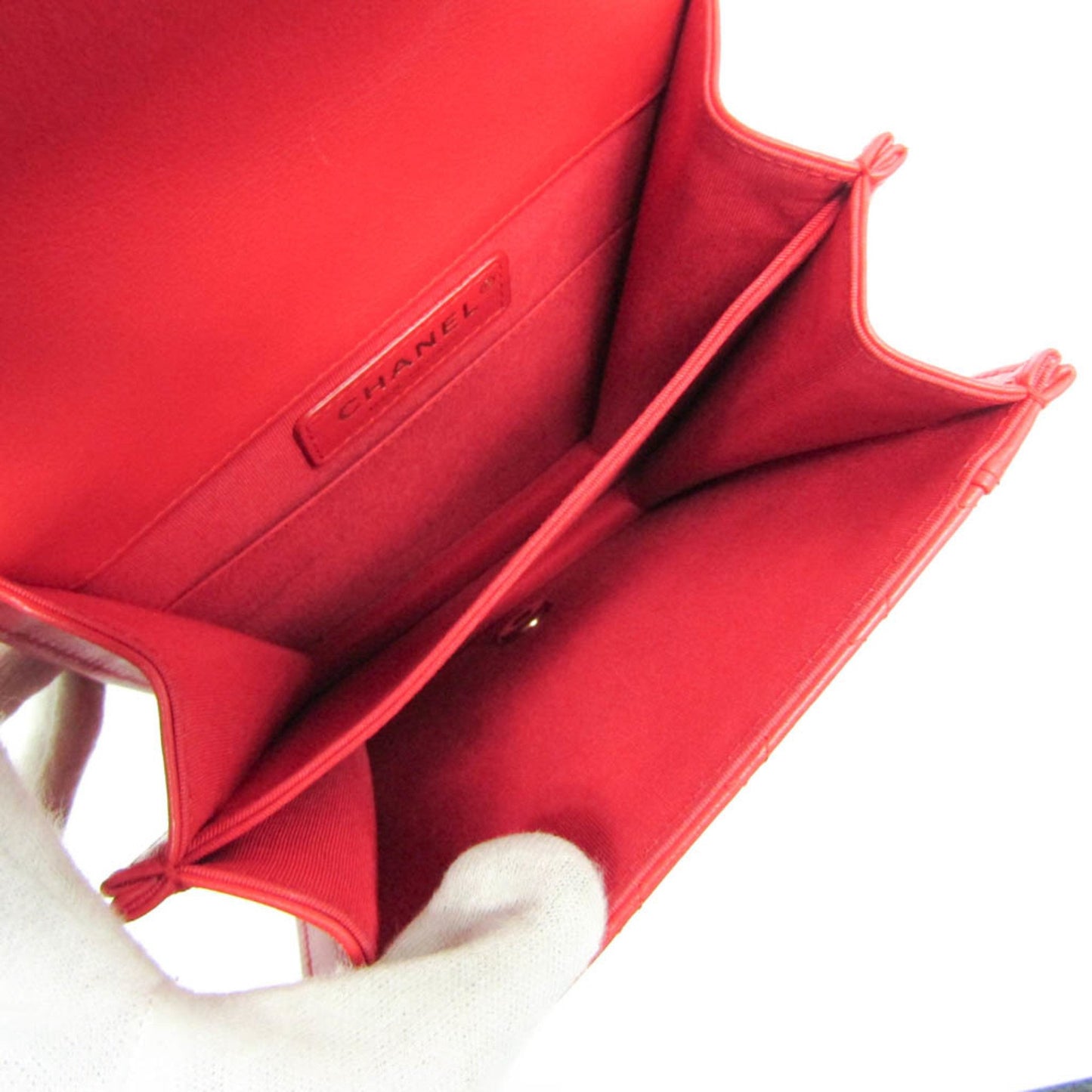Chanel, Red, Leather, shopper