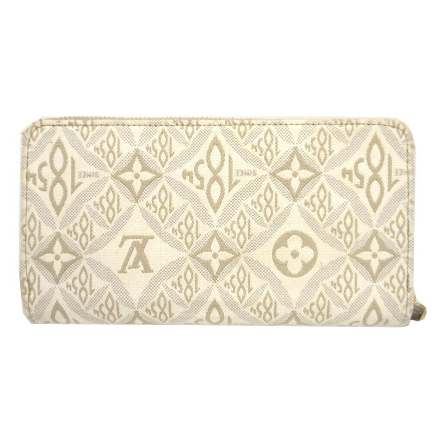 Louis Vuitton Zippy wallet, White, Canvas, wallet