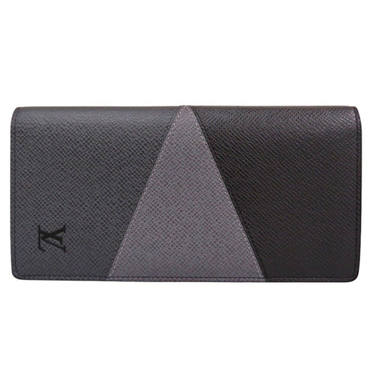 Louis Vuitton Brazza, Grey, Leather, wallet