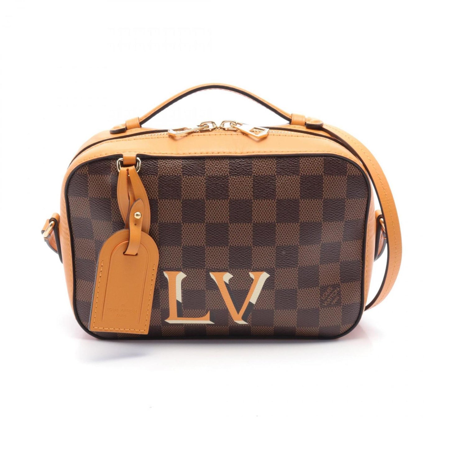 Louis Vuitton Santa Monica, Brown, Canvas, shoulder