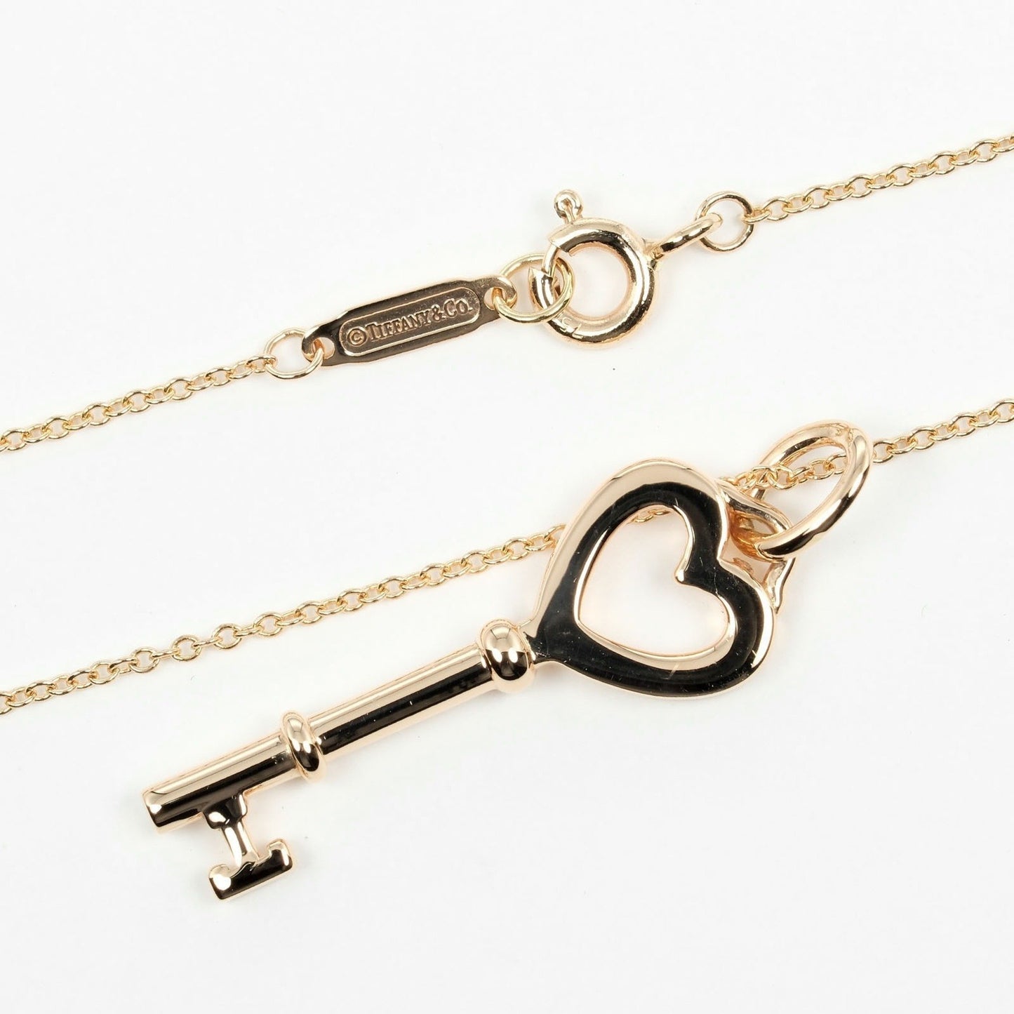 Tiffany & Co Key heart, Gold, Rose Gold, necklace