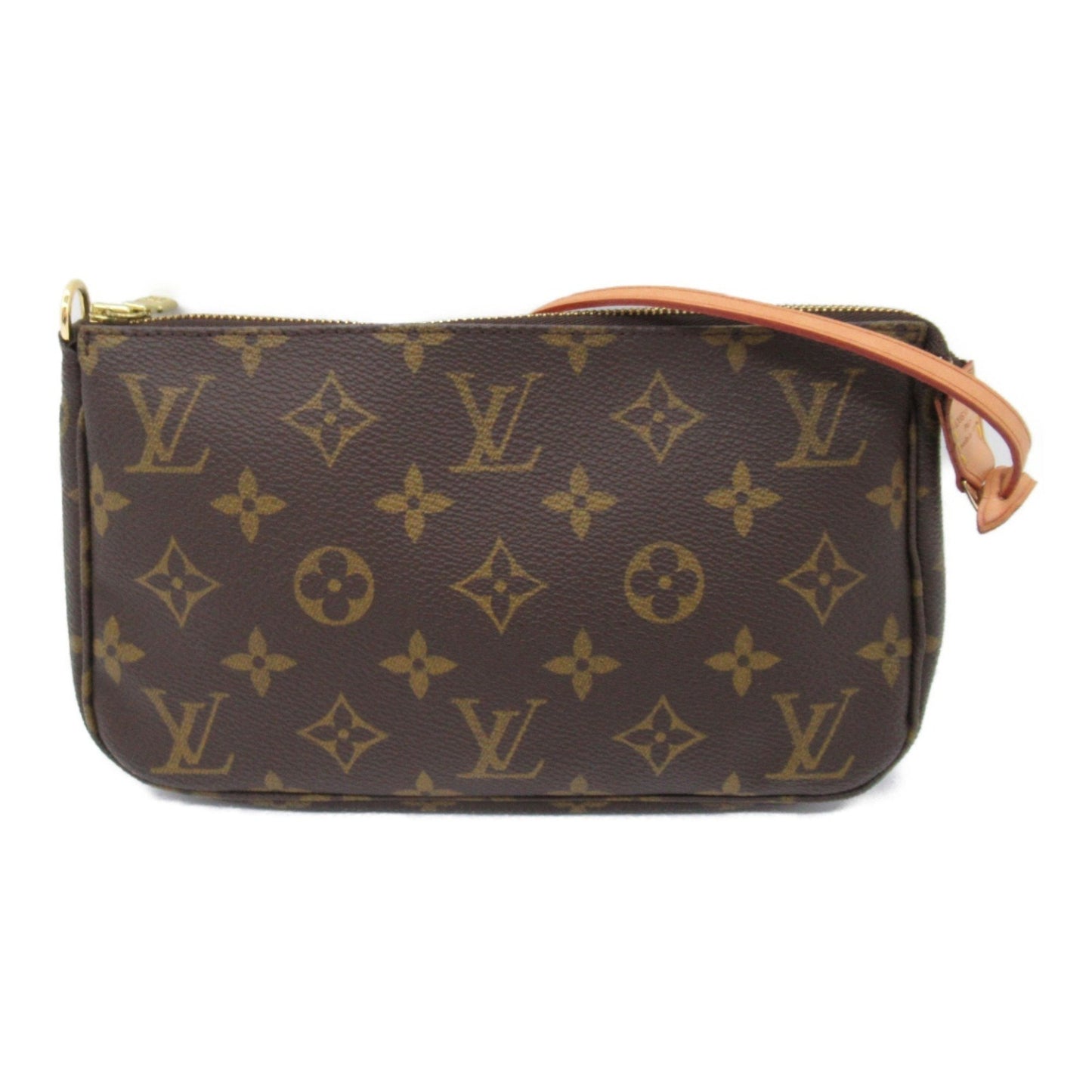 Louis Vuitton Pochette Accessoire, Brown, Canvas, clutch