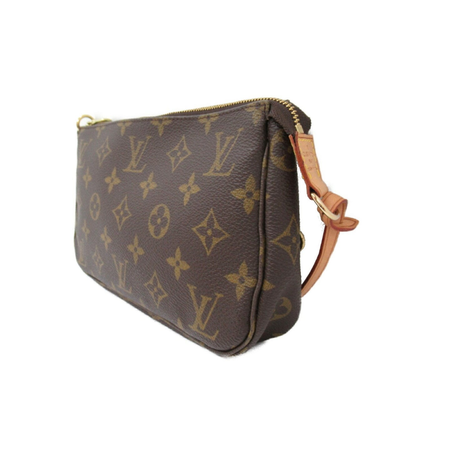 Louis Vuitton Pochette Accessoire, Brown, Canvas, clutch