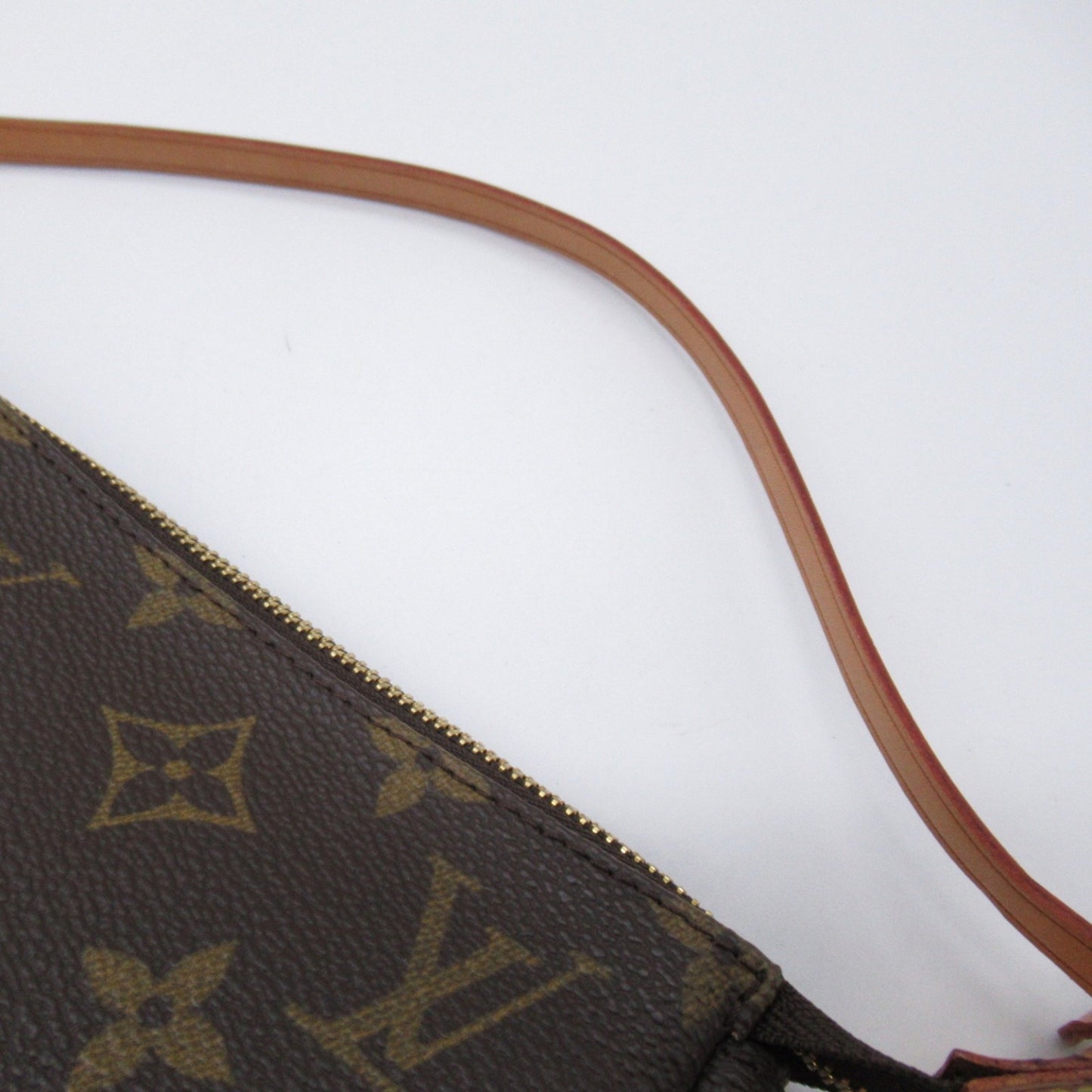 Louis Vuitton Pochette Accessoire, Brown, Canvas, clutch