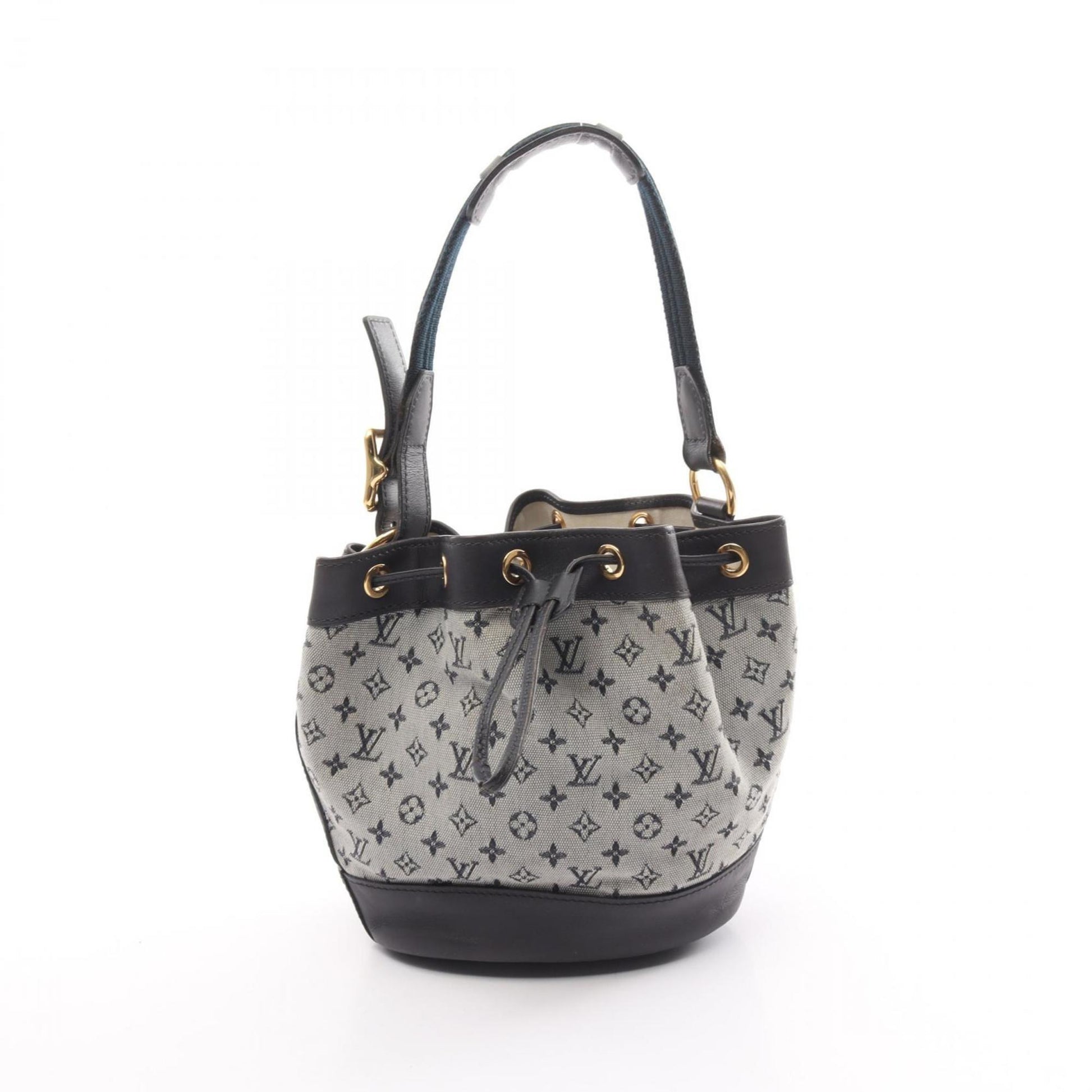 Louis Vuitton Noelie, Grey, Canvas, handbag