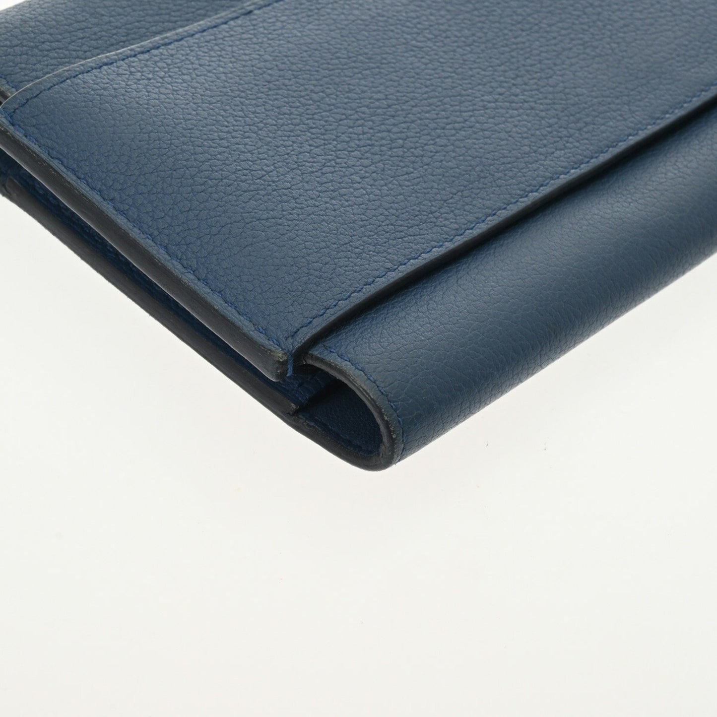 Hermès Passant, Blue, Leather, wallet