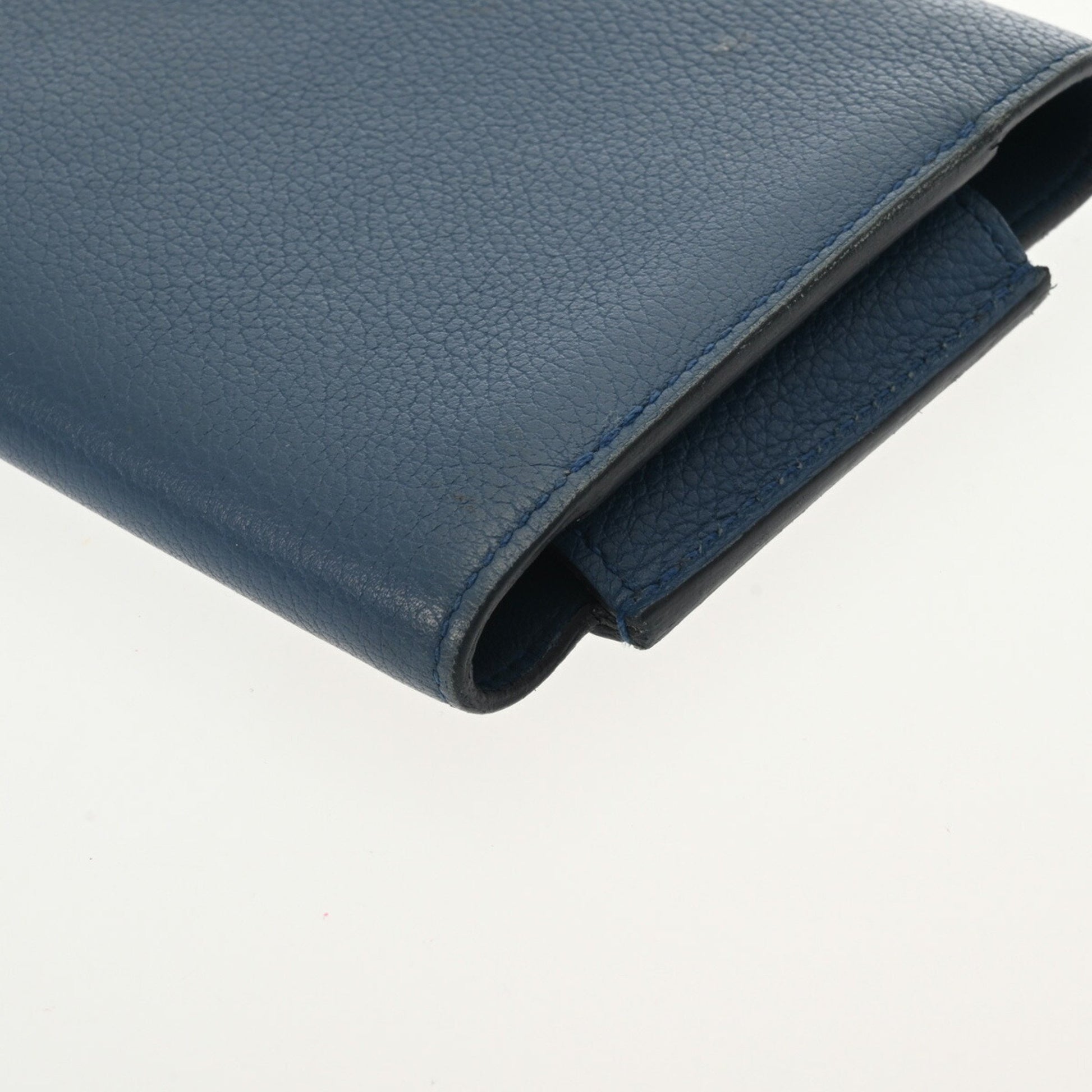 Hermès Passant, Blue, Leather, wallet