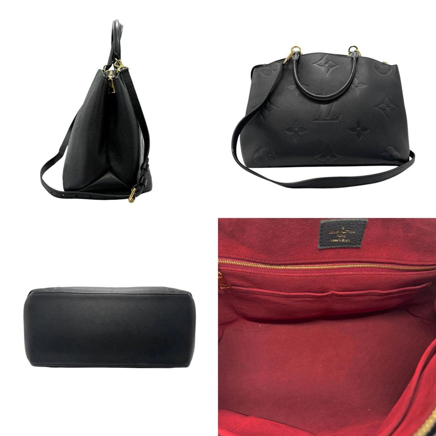 Louis Vuitton Grand palais, Black, Leather, handbag