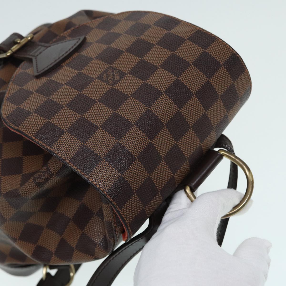 Louis Vuitton Montsouris, Brown, Canvas, backpack