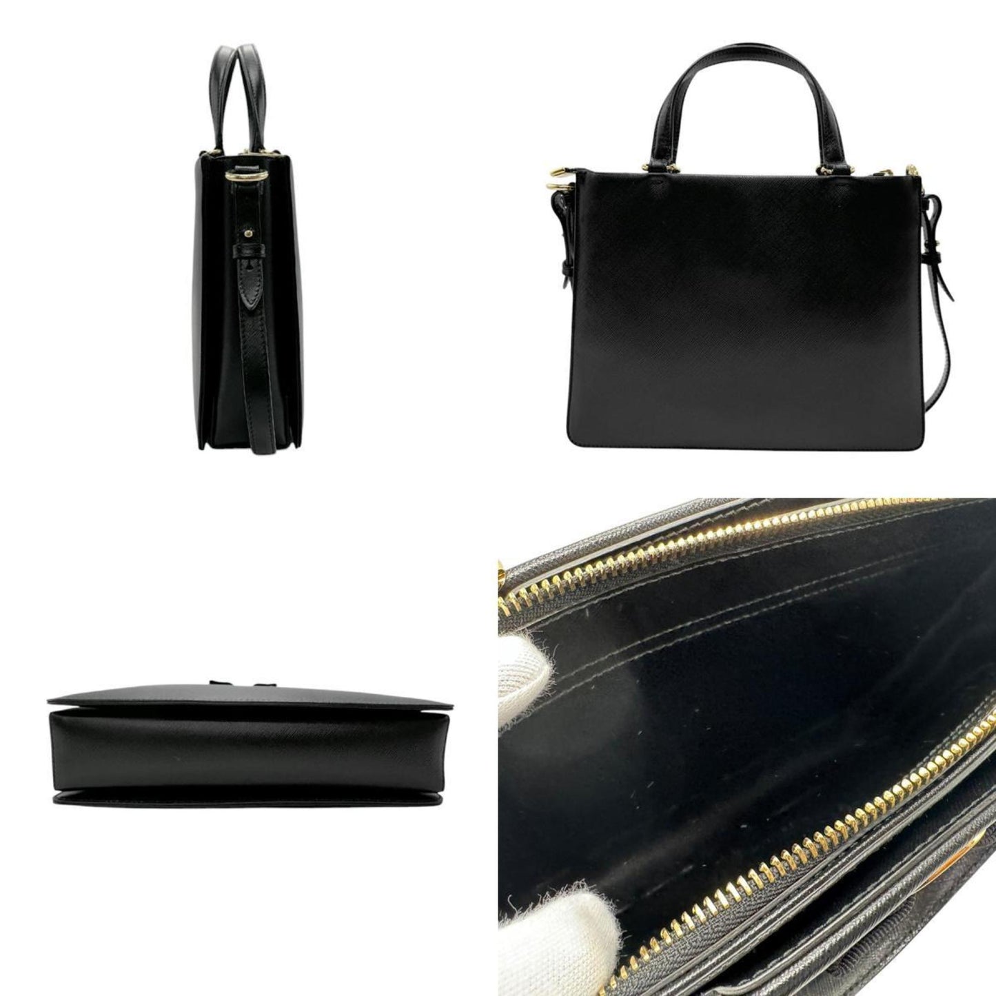 Salvatore Ferragamo Tracy, Black, Leather, handbag