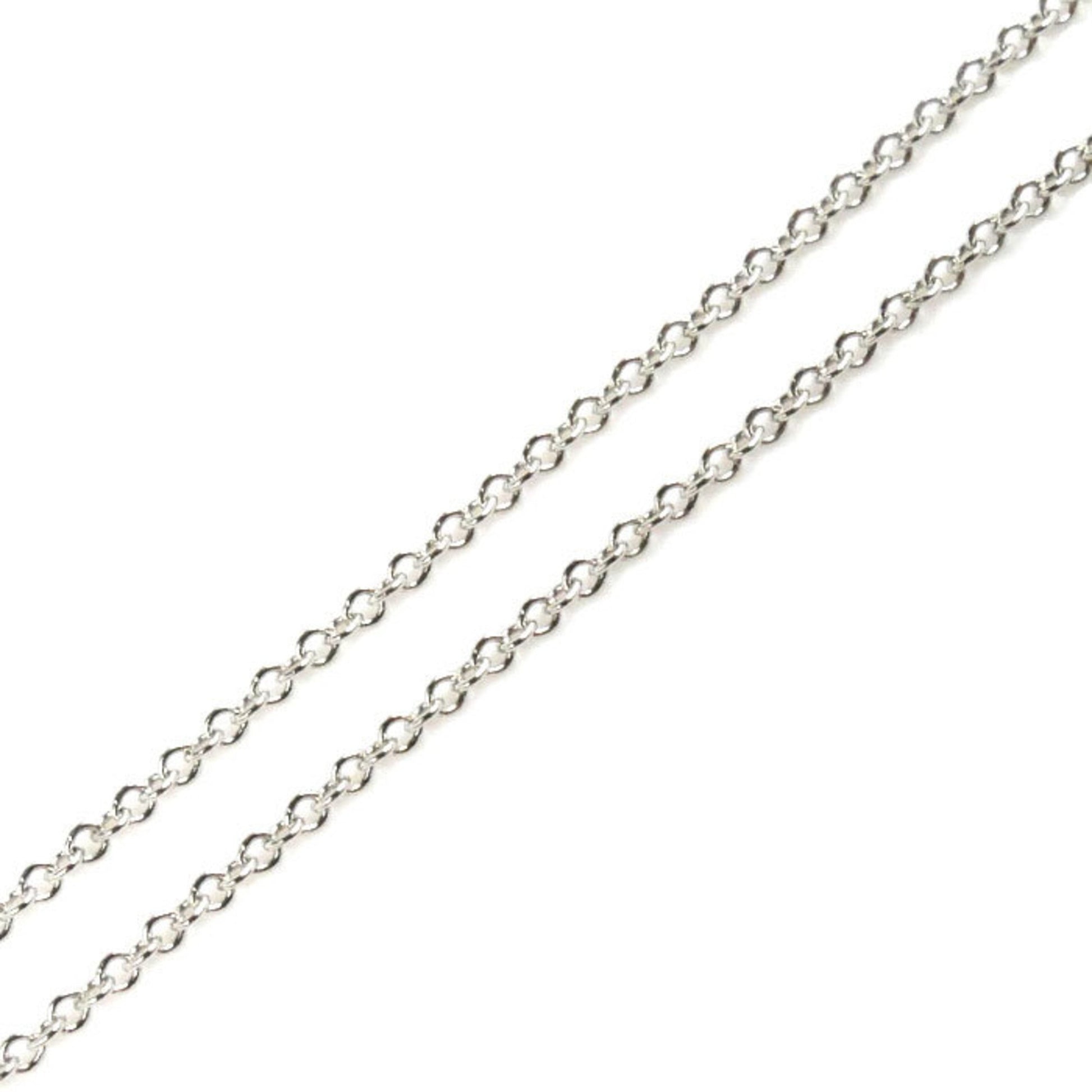 Tiffany & Co Solitaire, Silver, Platinum, necklace