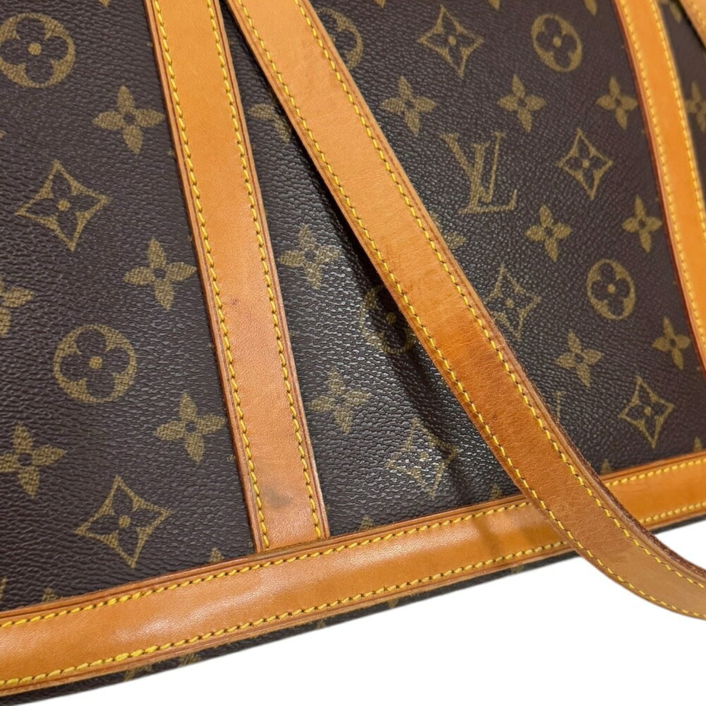 Louis Vuitton Babylone, Brown, Canvas, tote