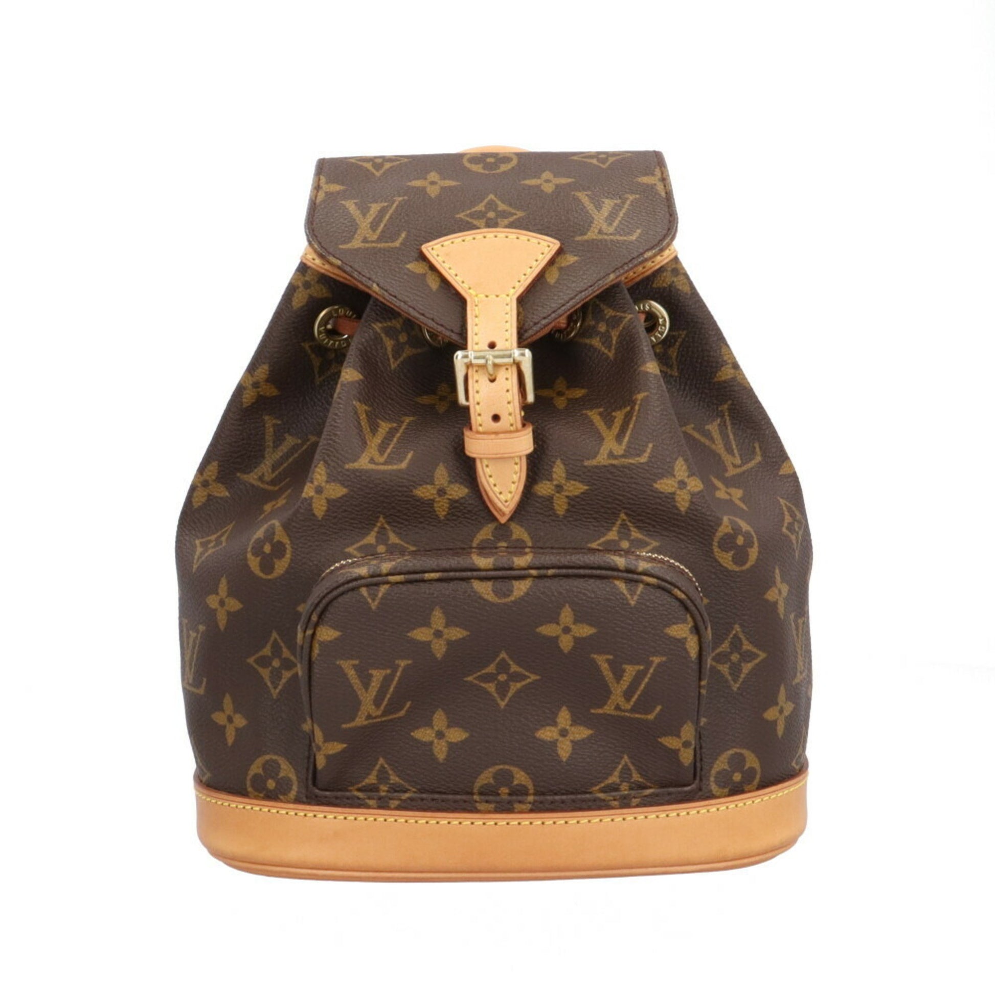 Louis Vuitton Montsouris, Brown, Canvas, backpack