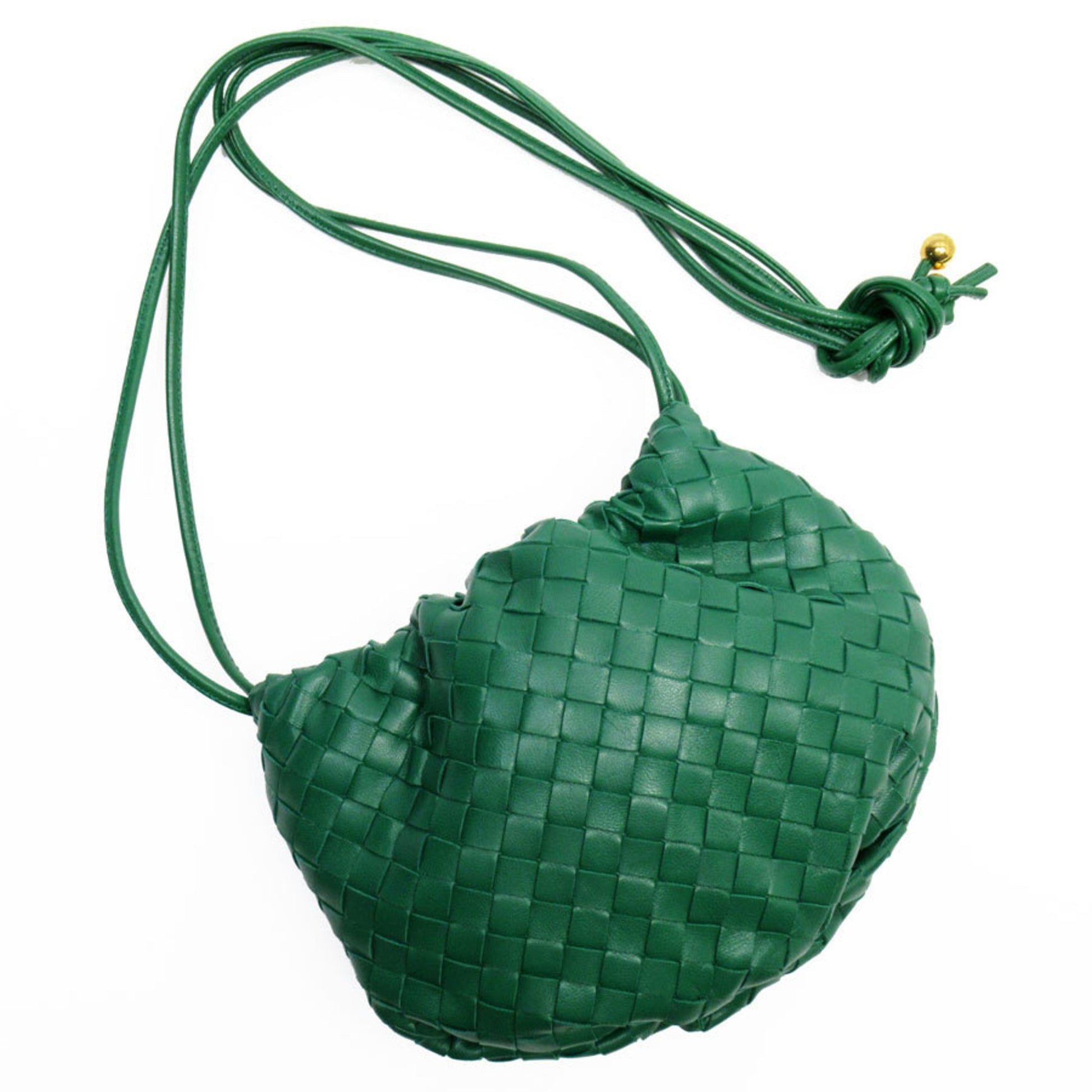 Bottega Veneta Intrecciato, Green, Leather, shopper