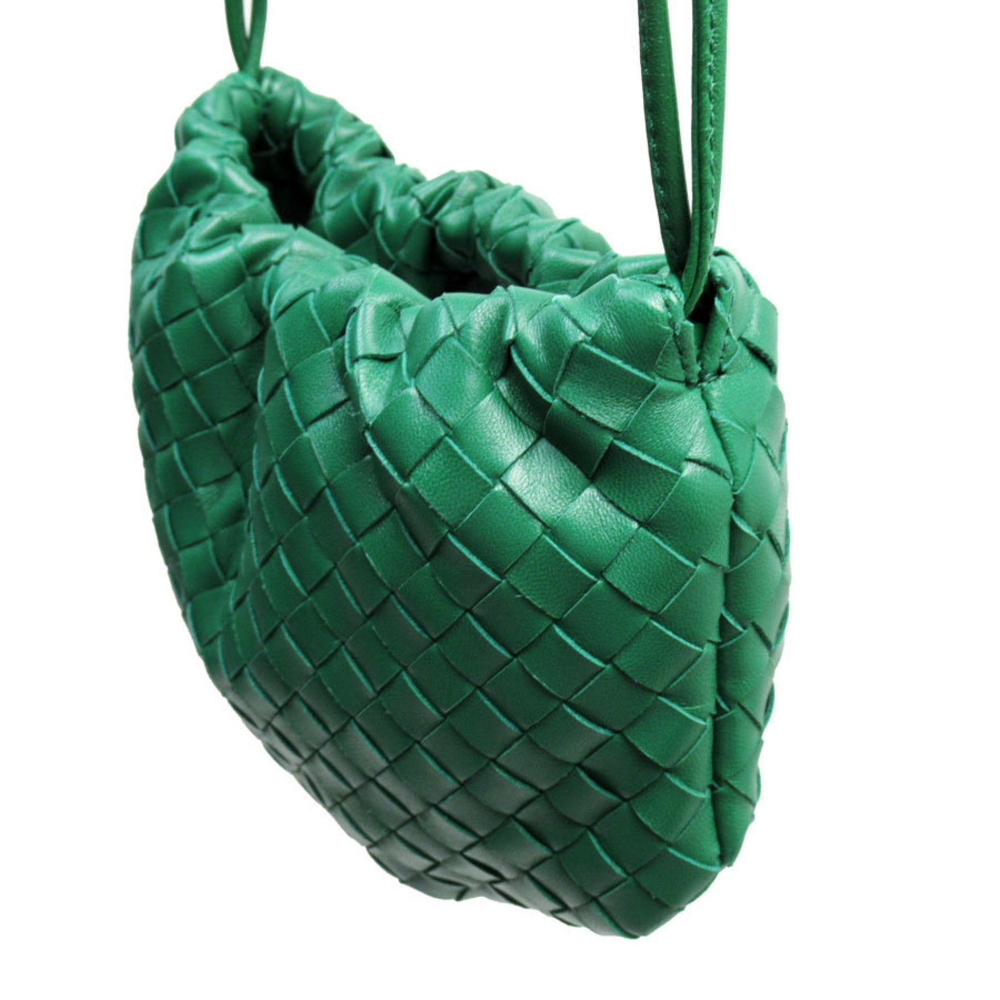 Bottega Veneta Intrecciato, Green, Leather, shopper