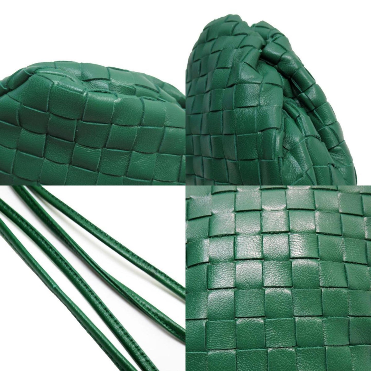 Bottega Veneta Intrecciato, Green, Leather, shopper