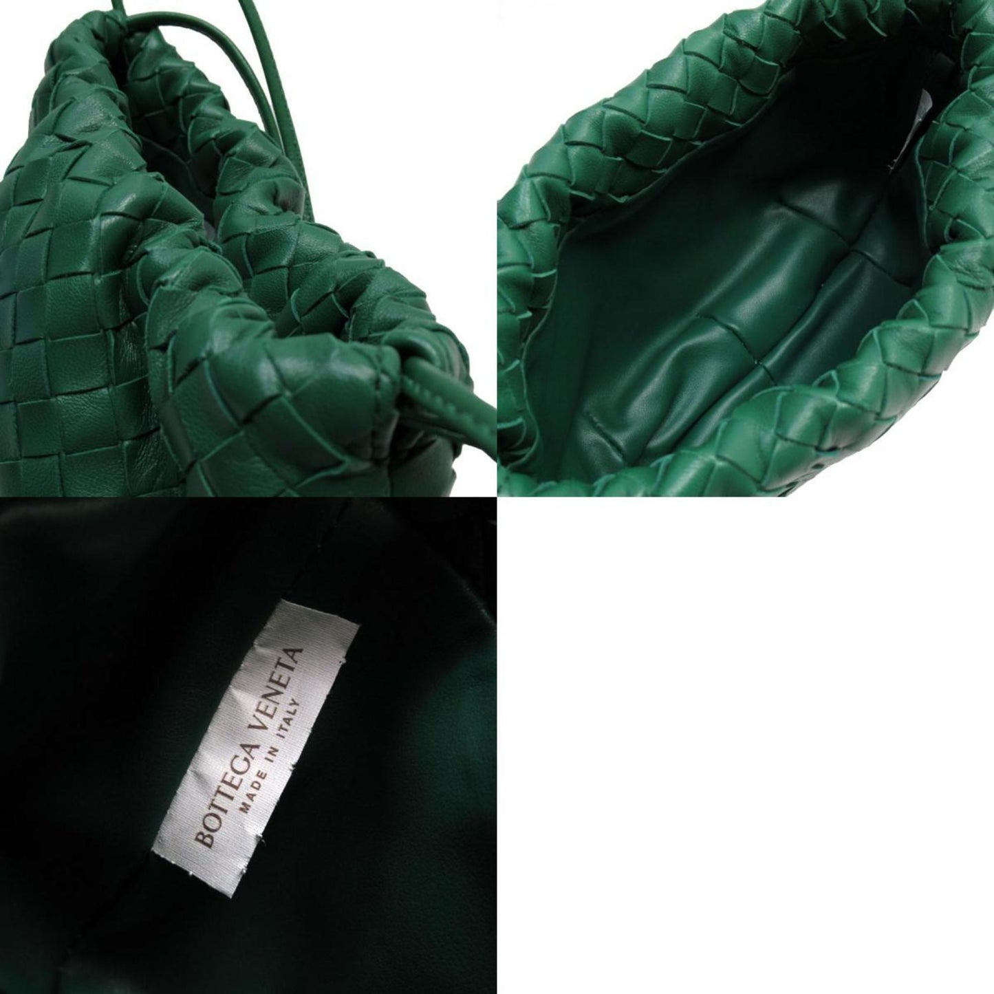 Bottega Veneta Intrecciato, Green, Leather, shopper