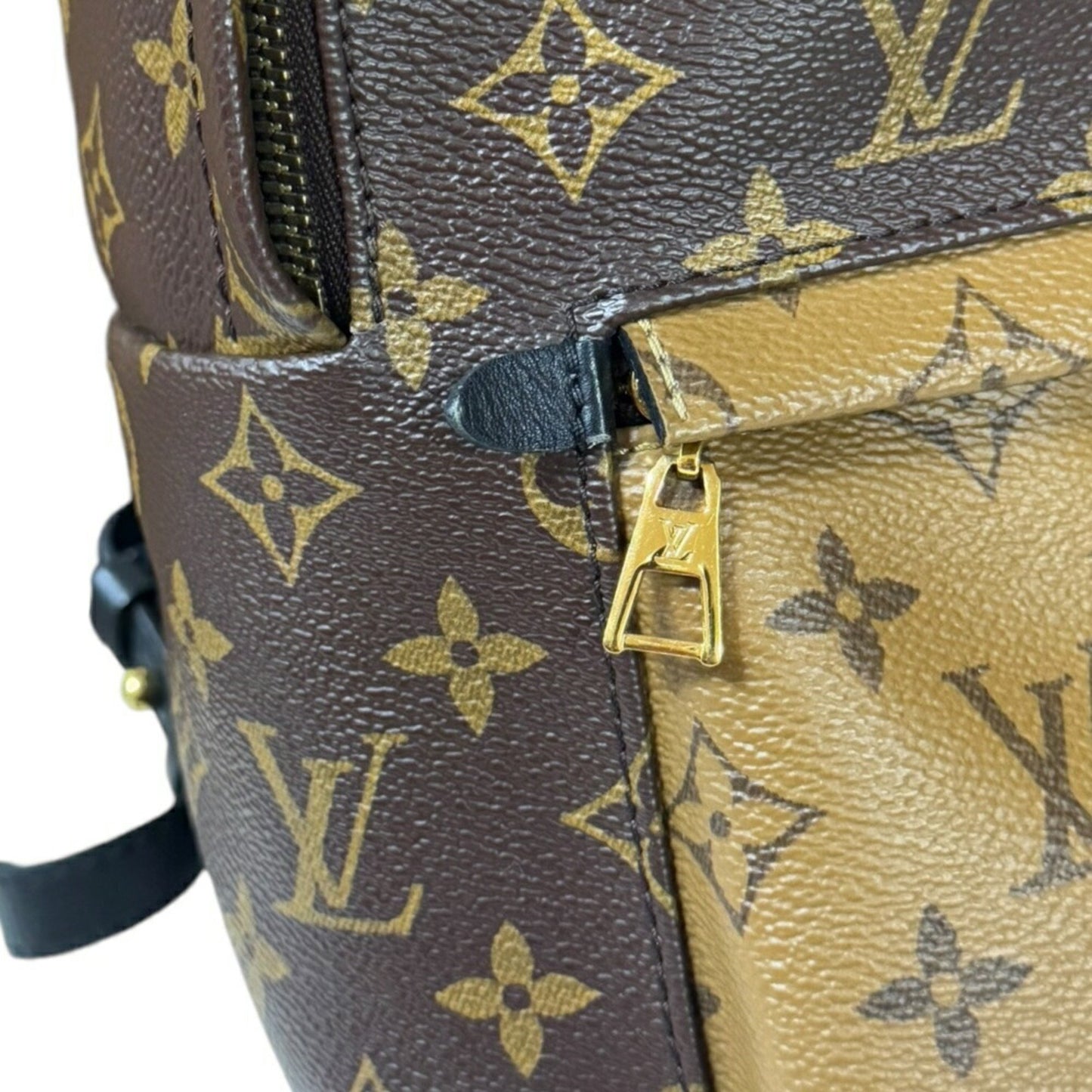 Louis Vuitton Palm Springs, Brown, Canvas, backpack