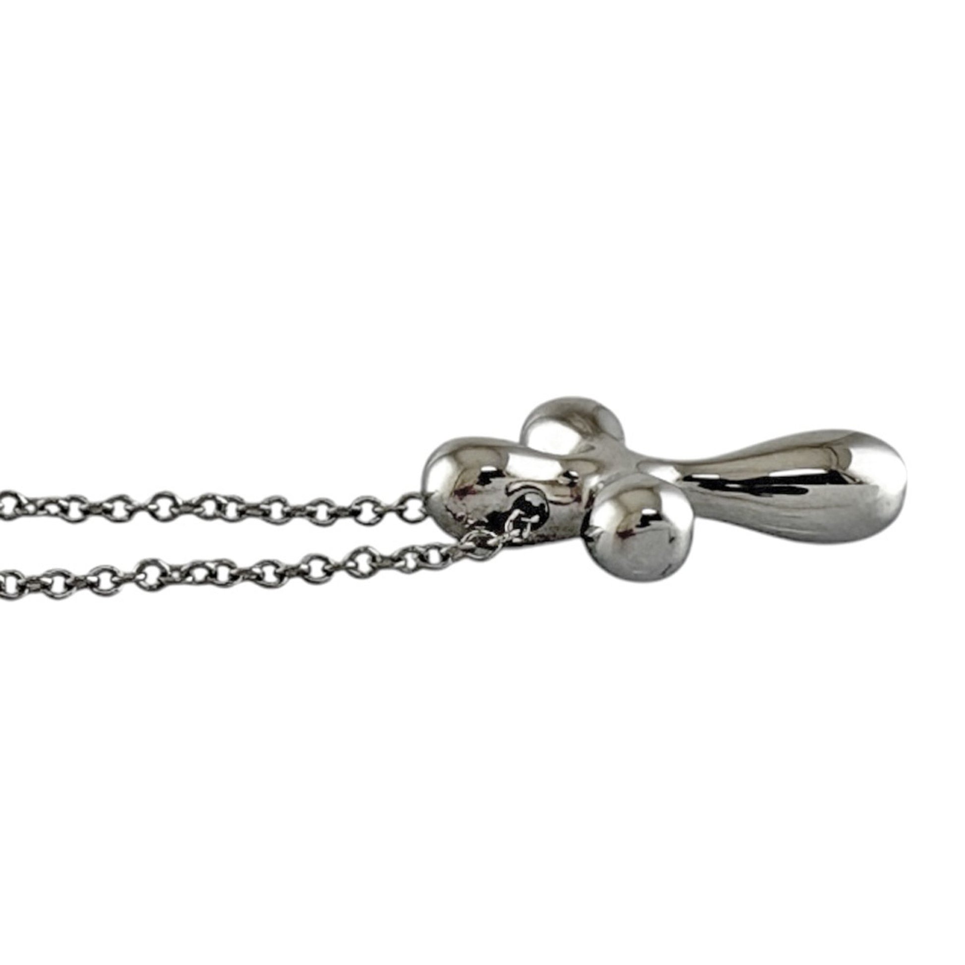 Tiffany & Co Croix, Silver, Platinum, necklace