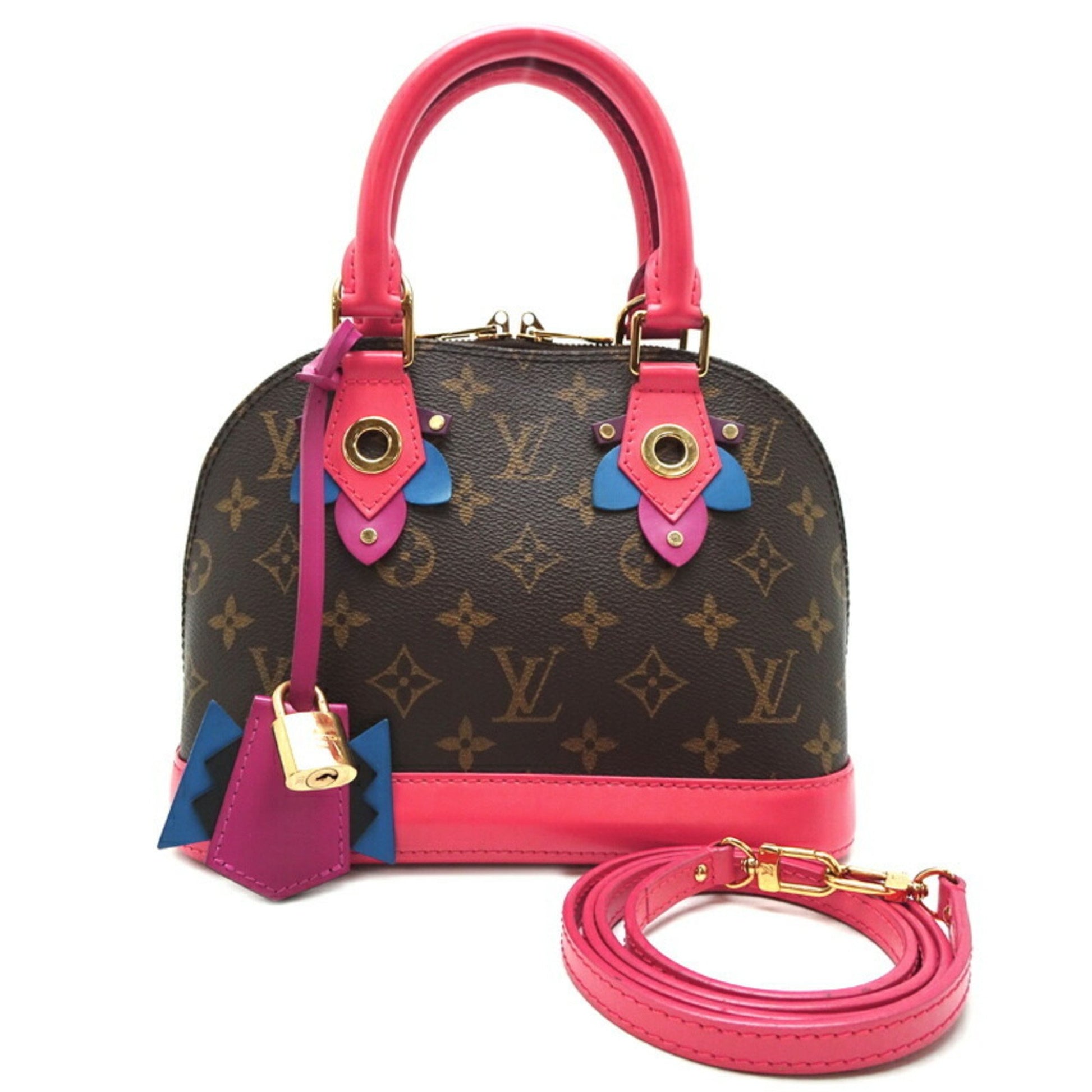 Louis Vuitton Alma BB, Multicolour, Canvas, handbag