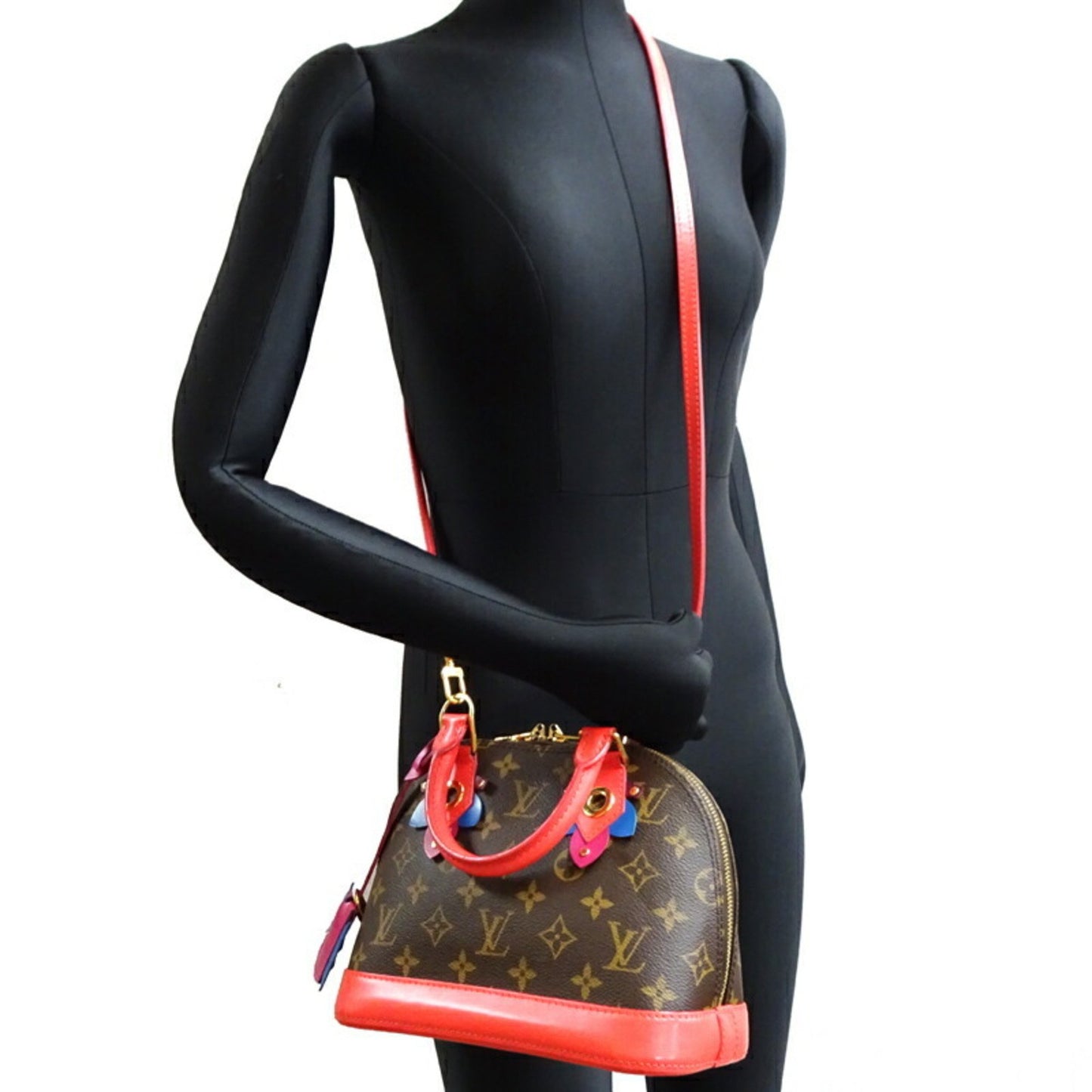 Louis Vuitton Alma BB, Multicolour, Canvas, handbag