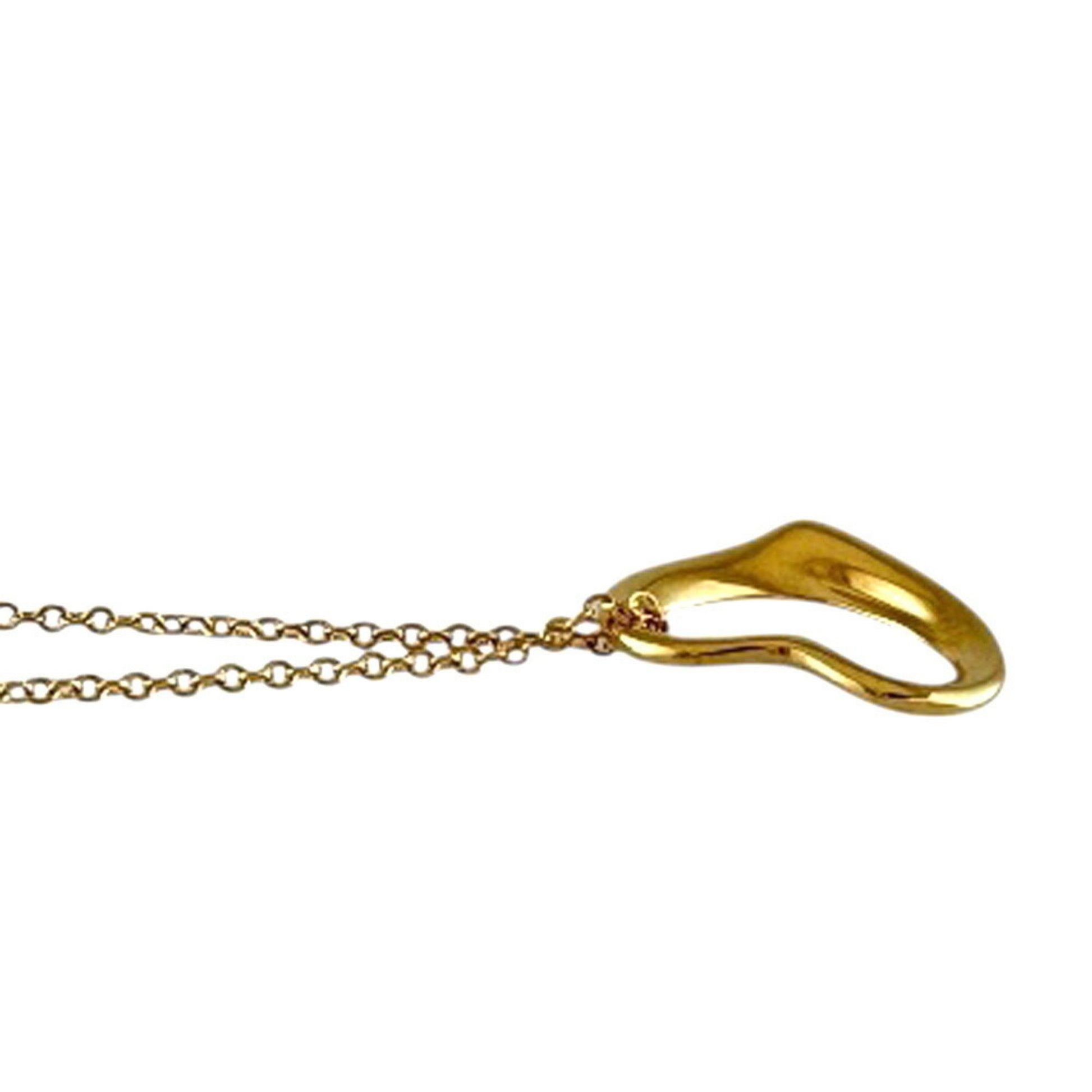 Tiffany & Co Open Heart, Gold, Yellow Gold, necklace