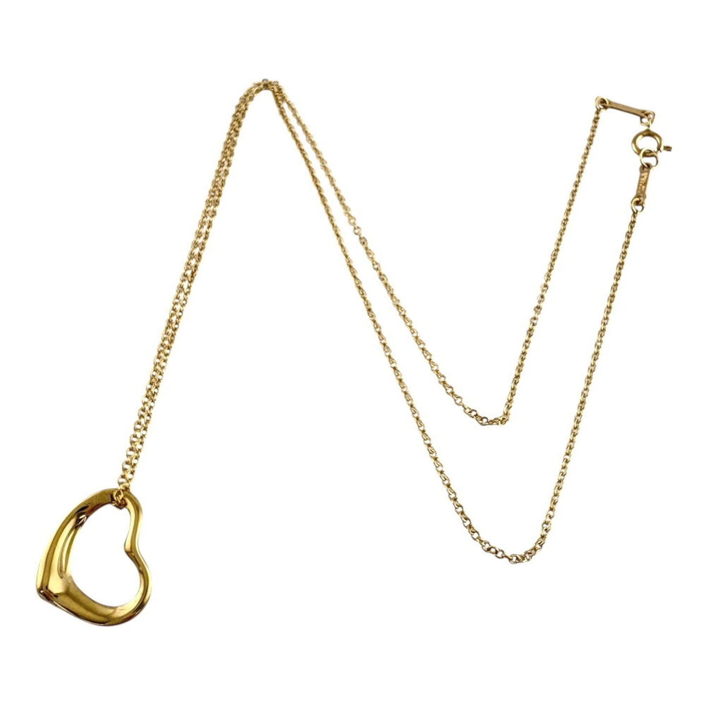 Tiffany & Co Open Heart, Gold, Yellow Gold, necklace