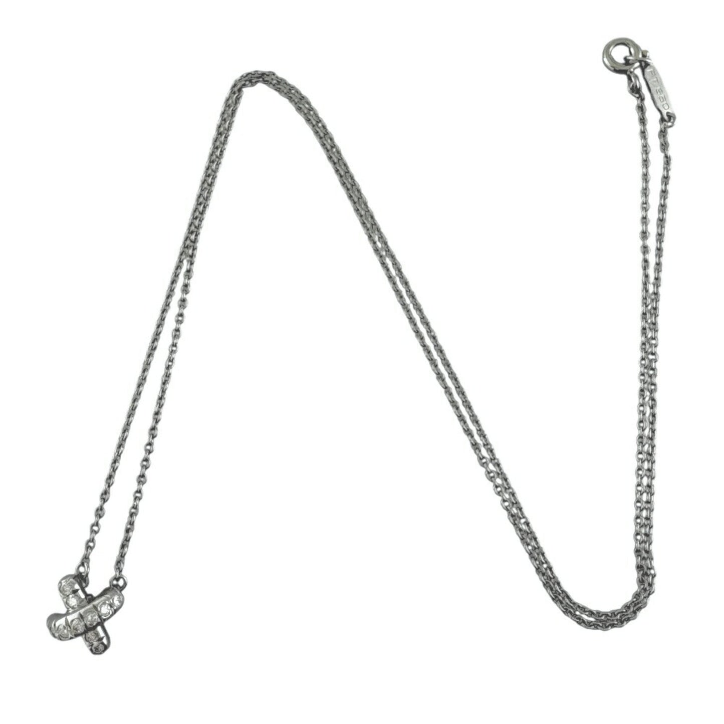 Tiffany & Co Signature, Silver, Platinum, necklace