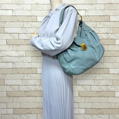 Louis Vuitton Solar, Blue, Leather, shoulder