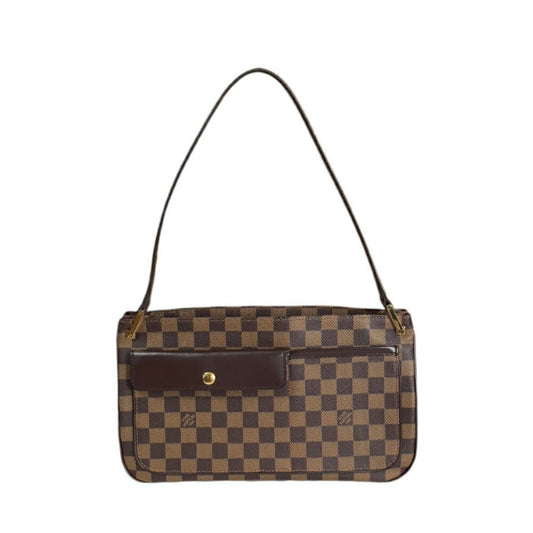 Louis Vuitton Aubagne, Brown, Canvas, shoulder