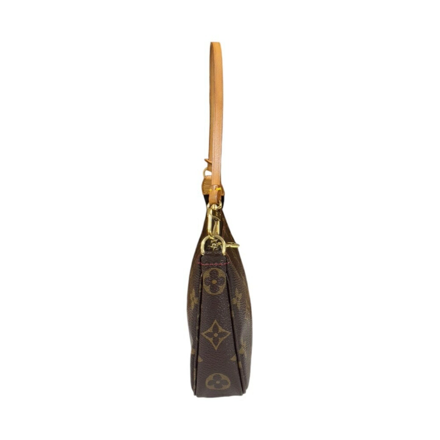 Louis Vuitton Pochette Accessoire, Brown, Canvas, clutch