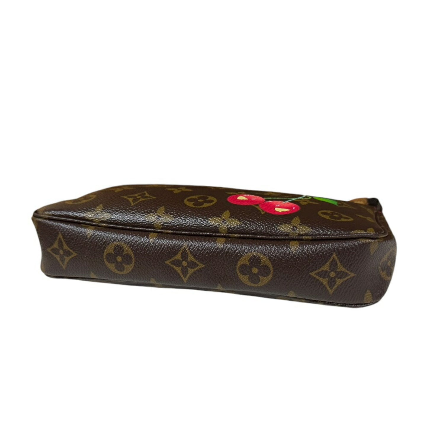 Louis Vuitton Pochette Accessoire, Brown, Canvas, clutch