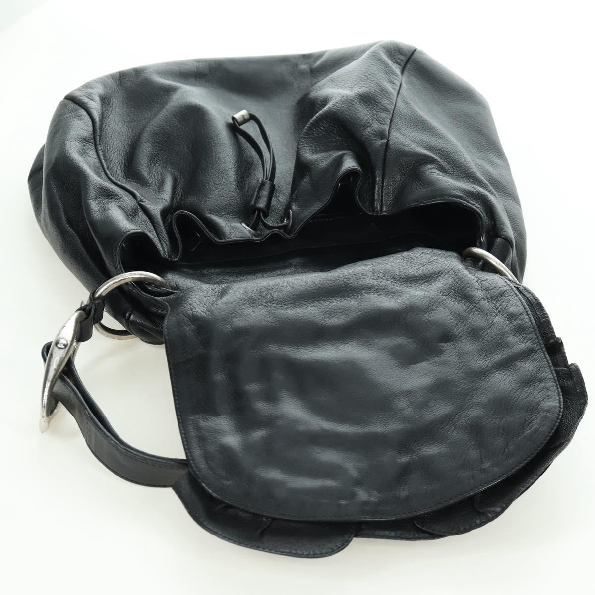 Saint Laurent Vintage Shoulder bag Leather, Black, Leather, Shoulder Bag