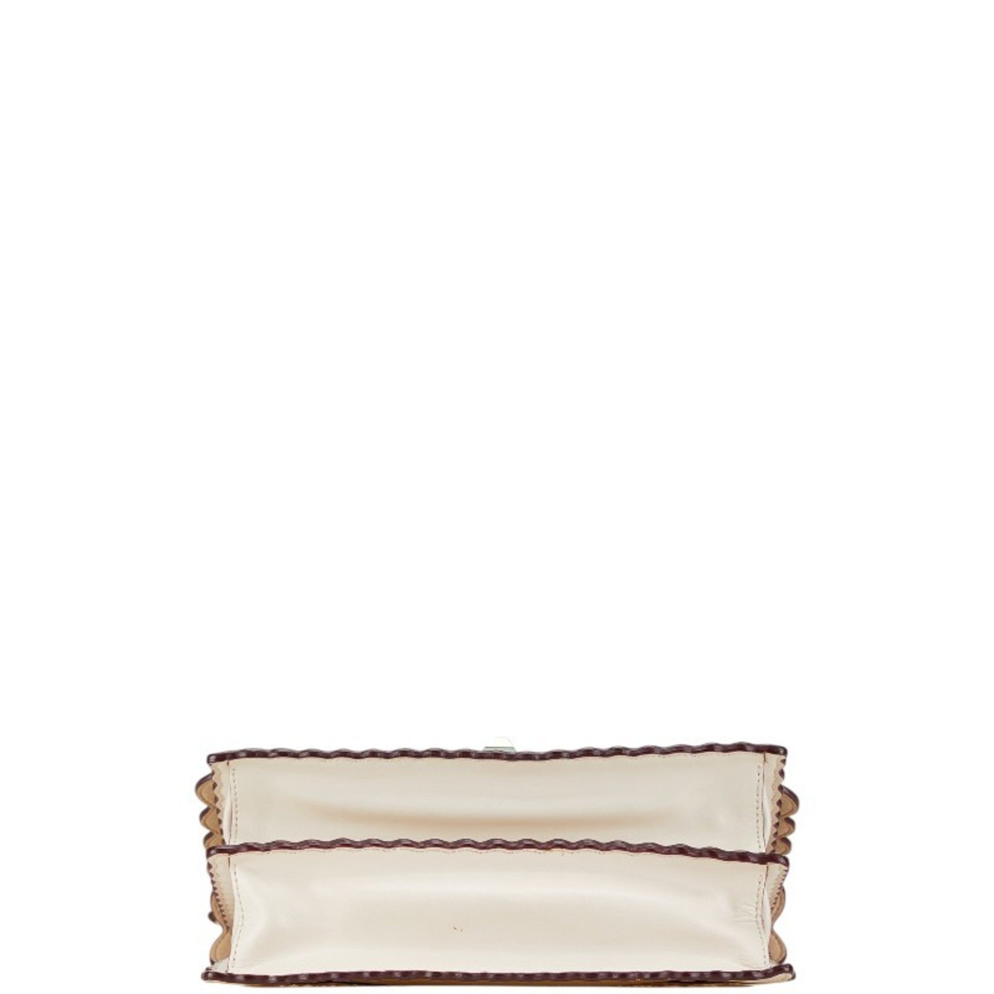 Fendi Kan I, Beige, Leather, handbag