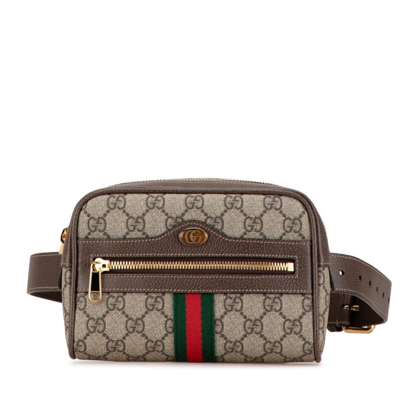 Gucci Ophidia, Brown, Leather, clutch