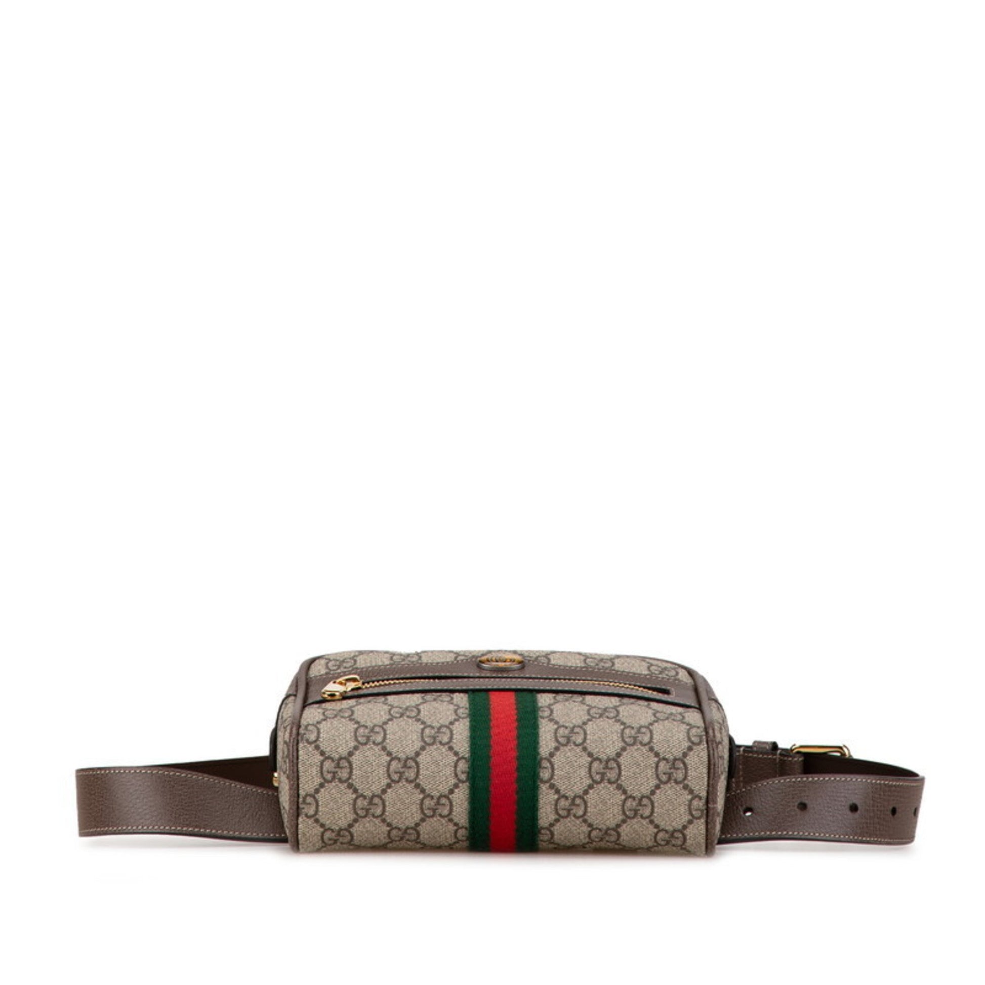 Gucci Ophidia, Brown, Leather, clutch