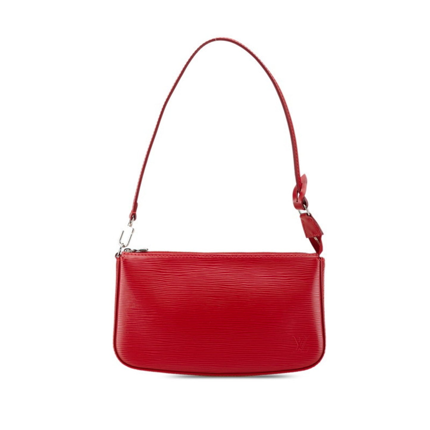 Louis Vuitton Pochette Accessoire, Red, Leather, clutch