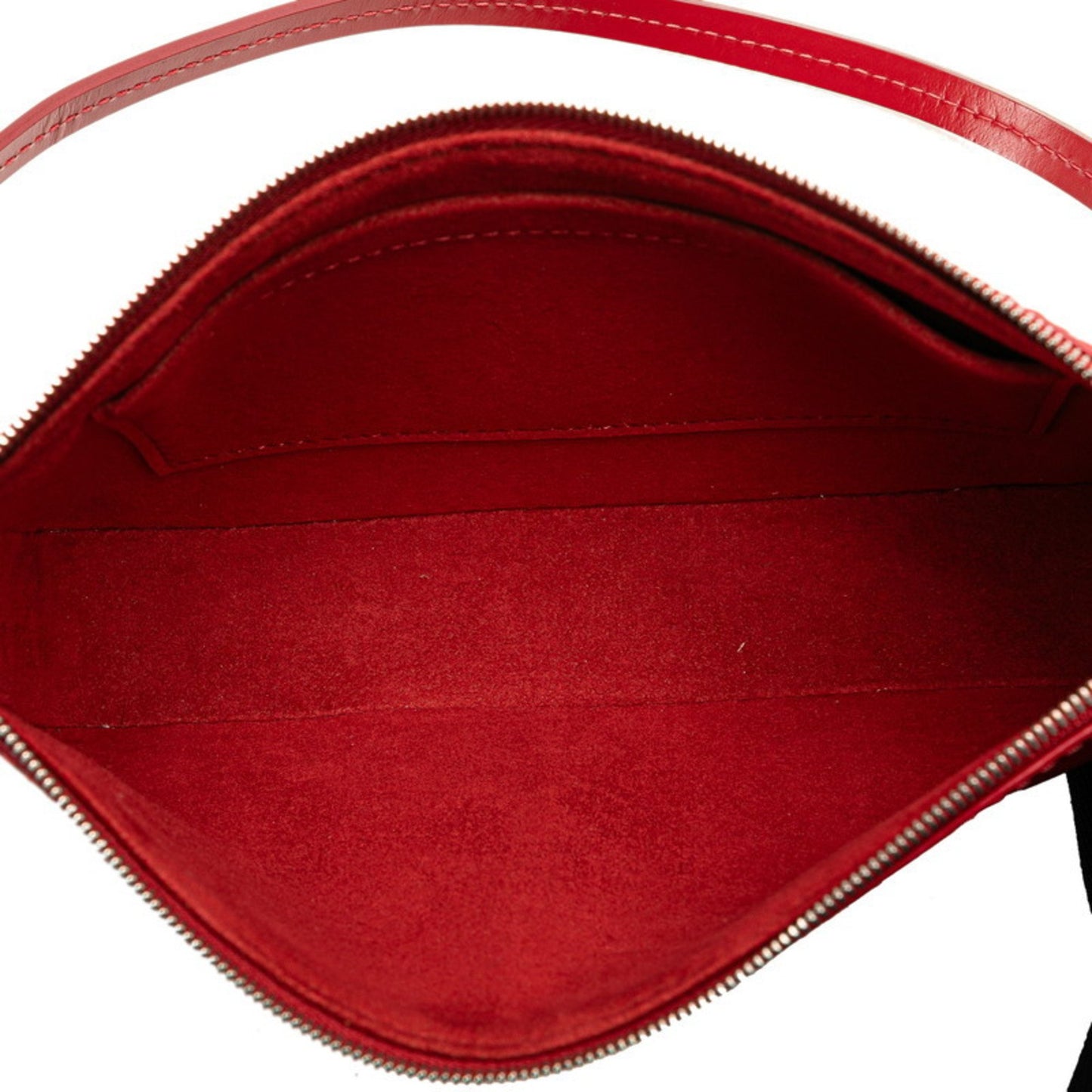 Louis Vuitton Pochette Accessoire, Red, Leather, clutch