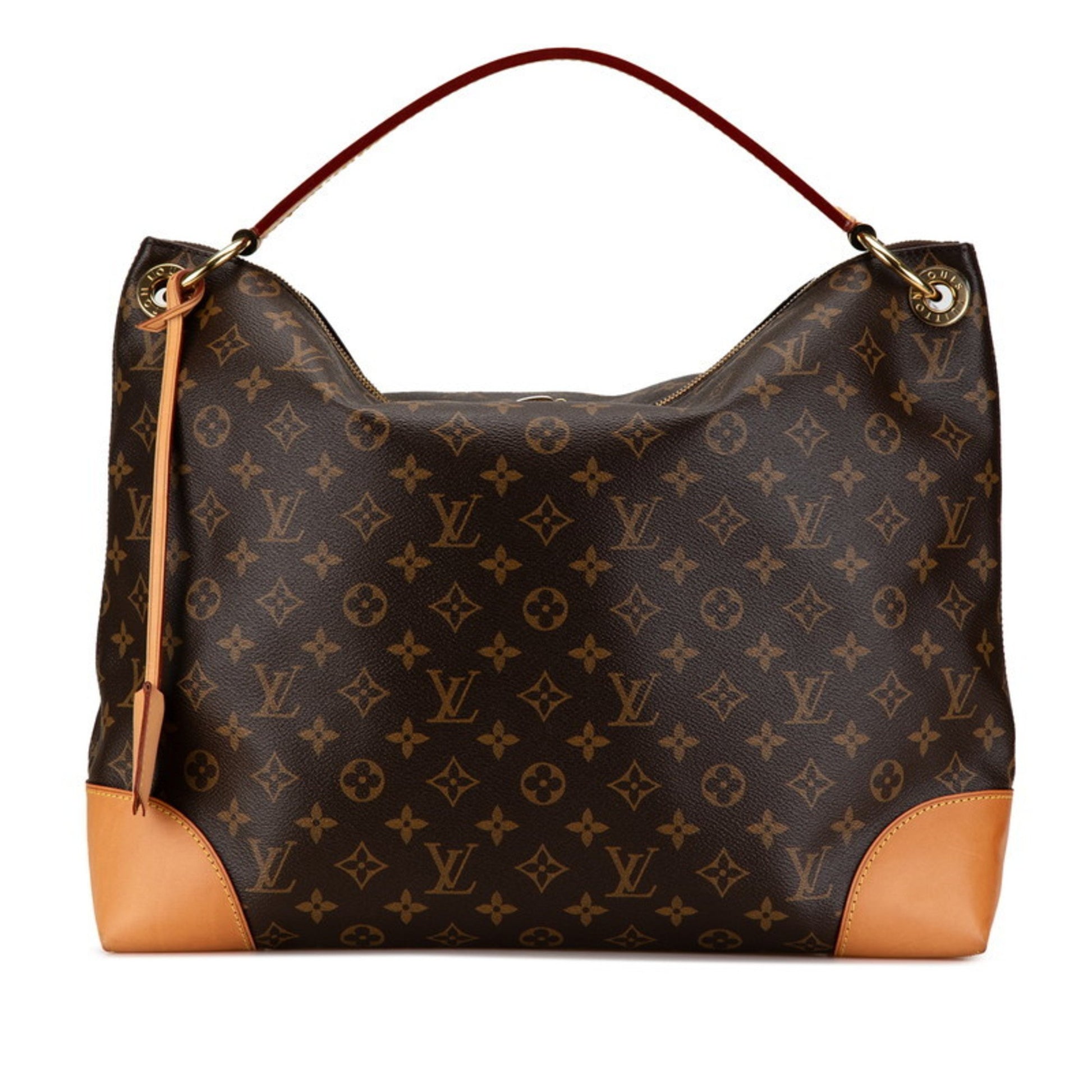 Louis Vuitton Very, Brown, Canvas, tote