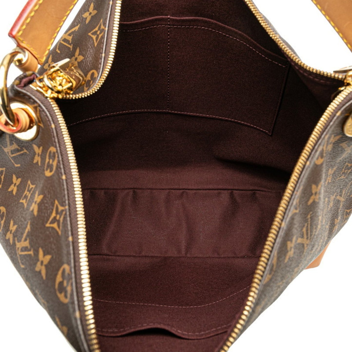 Louis Vuitton Very, Brown, Canvas, tote