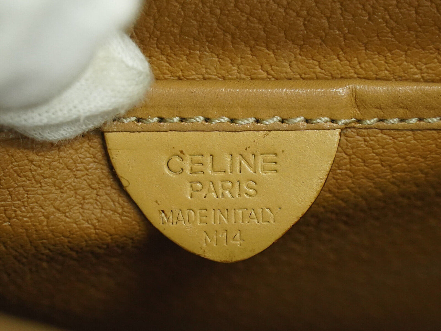 Céline -, Brown, Canvas, handbag